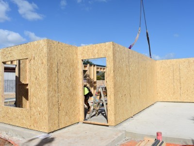 2 Single storey Houses -                                                               Walls installed within 2 days