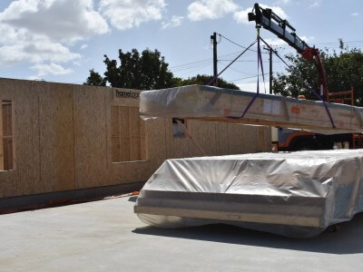 2 Single storey Houses -                                                               Walls installed within 2 days