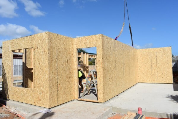 Day 1 Wall frame install 